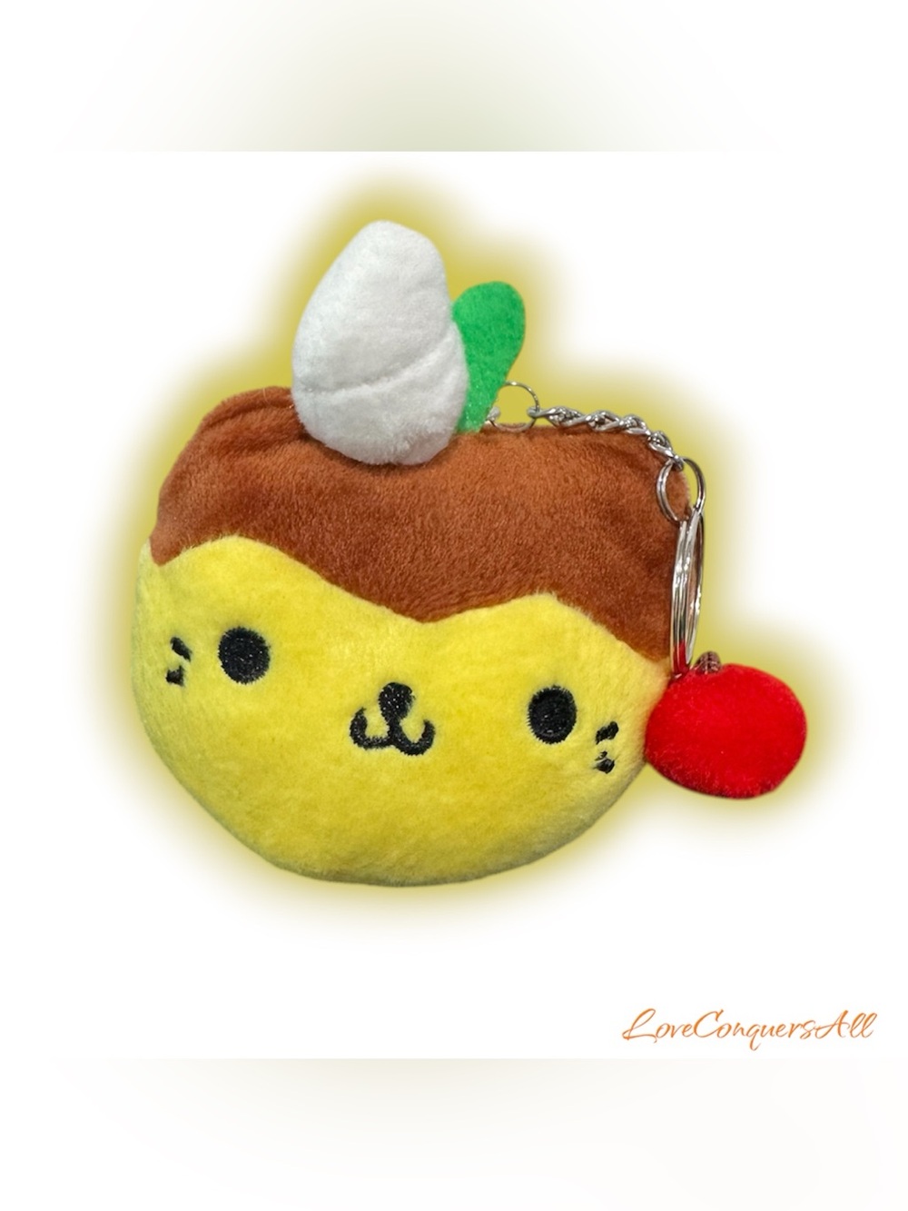 Rare! San-X Nyan Nyanko Pudding cat keychain